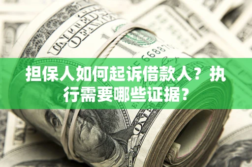 北京担保人如何起诉借款人？执行需要哪些证据？
