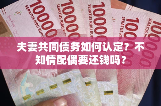 北京夫妻共同债务如何认定？不知情配偶要还钱吗？