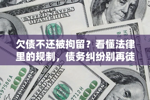 北京欠债不还被拘留？看懂法律里的规制，债务纠纷别再徒劳奔波