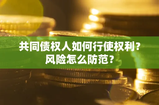 北京共同债权人如何行使权利？风险怎么防范？