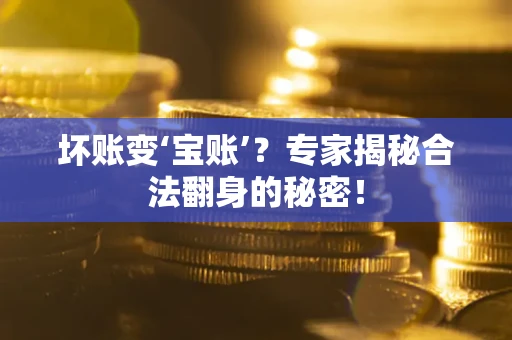 北京坏账变‘宝账’？专家揭秘合法翻身的秘密！